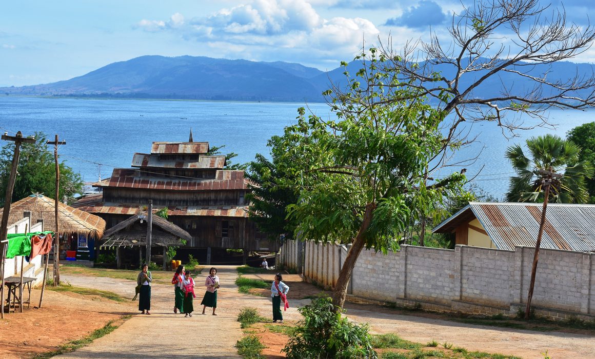 Village by Inle Lake Myanmar