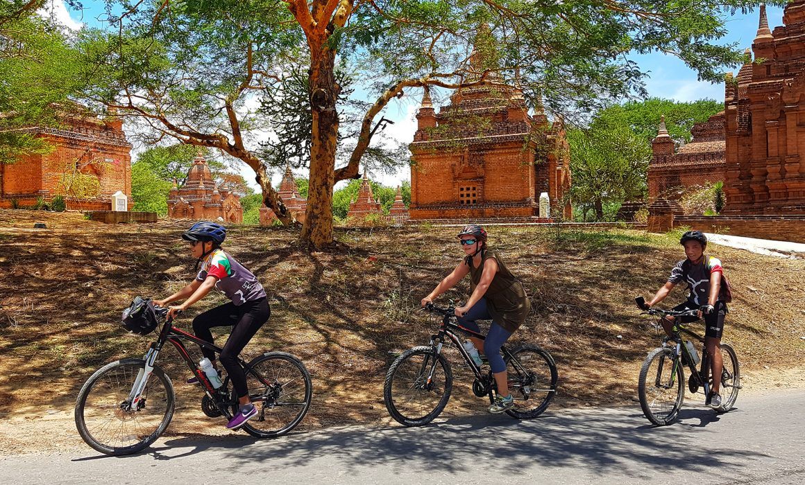 Riding through Bagan countryside