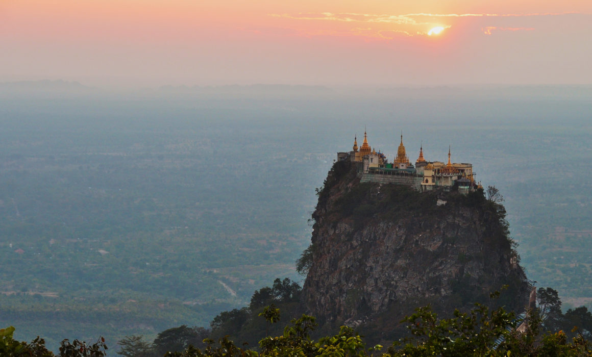 Myanmar cycling tour from Inle to Bagan - Mount Popa