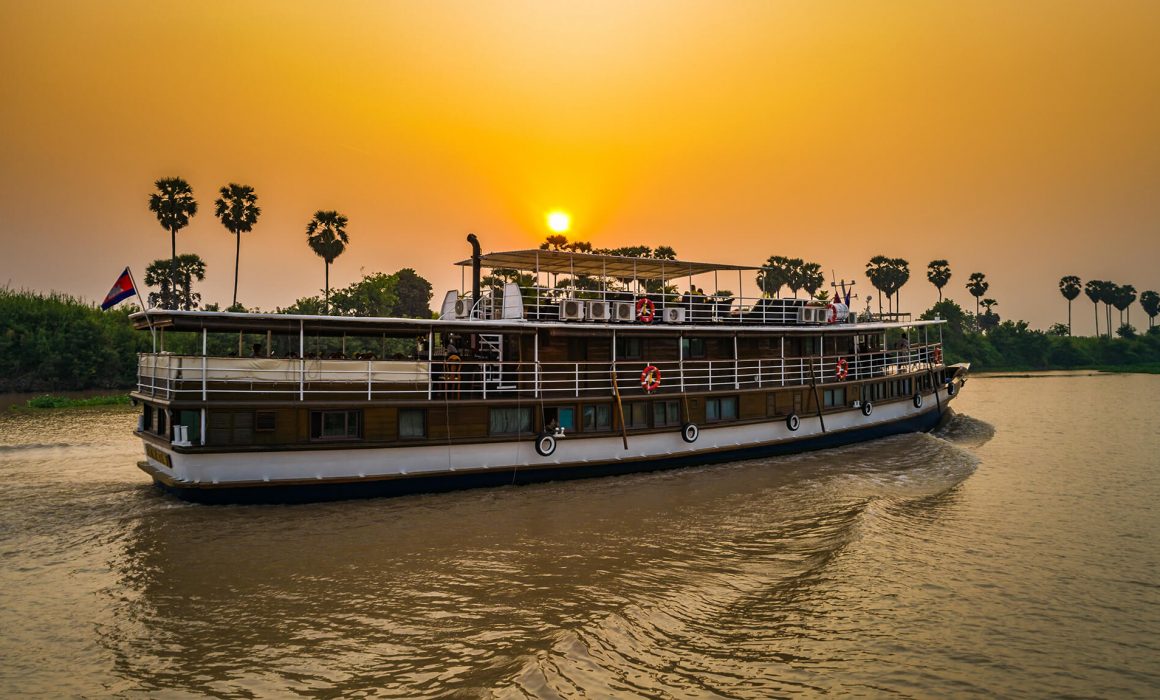 Toum Tiouv cruise ship on the Mekong delta