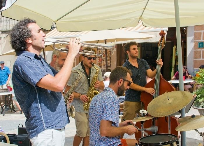 Spanish People playing instruments